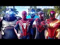 SPIDER-MAN PS4 FIGHTS THE FLASH vs GRODD vs SPIDER-MAN MILES MORALES vs SUB-ZERO FIGHT SCENE