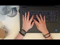 Lofi trackpad and typing ASMR on a laptop keyboard 🤍 Bird’s eye view typing ✨ Study session 19
