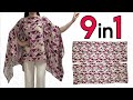 With 1,5m fabric! Sew in 5 Minutes, Wear in 9 Different Styles Very Easy Blouse