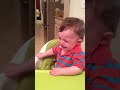 Hungry baby flips out!