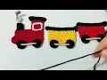 Kolay tiren vagon figürü yapımı 🚂 bebek örgüleri, yelek, battaniye süsü ✅ easy crochet
