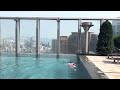 Learning to swim in the highest outdoor pool in Hong Kong.