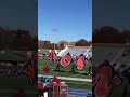 Bucknell Bison entrance on to the field. Bucknell vs Colgate football game in Lewisburg Pennsylvania