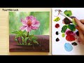 How to paint a flower step by step? 🌸