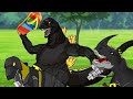 Titanoboa VS T-Rex, Alligator : Dinosaurs fossils Episodes Indoraptor, Skeletons Animation Cartoon!