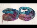 Dyepot Weekly #527 - Dyeing Rustic Wool with Primary Colors in a Shoe Box; Stunning Variegated Yarn