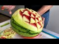 Easy Watermelon Carving to make at Home | Fruit Carving for Beginners