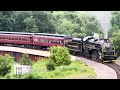 R&N 2102 passing through the Lehigh gorge and over Jim Thorpe junction