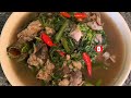 How to make homegrown mix vegetables soup with pork bone stock ວິທີເຮັດແກງຜັກລວມມິດໃສ່ກະດູກຫມູ