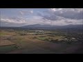 Drone video of Sansai, a district of Chiang Mai/Thailand.