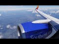 Amazing CFM56-7B Southwest airlines flight 2593 737-7H4 takeoff Tampa airport. N229WN X-Plane 12.