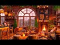 Stress Relief with Soft Jazz Music ☕ Relaxing Jazz Instrumental Music at Cozy Coffee Shop Ambience