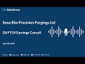 Sona Blw Precision Forgings Ltd Q4 FY2023-24 Earnings Conference Call