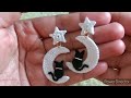 MOON, STAR AND CAT EARRINGS | CUTE EARRINGS | EASY TUTORIAL