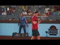 [TopSpin 2k25]  Federer 🇨🇭 vs Alcaraz 🇪🇸 Gameplay | Mutua Madrid