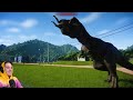 GIANT T-REX vs 3000 GUESTS in Jurassic World Evolution