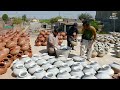 True Ancient Terracotta Pottery Technique Actually Exists | Satisfying Pottery Glazing & Kiln Firing