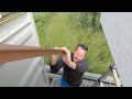 Full TIMELAPSE | Container home on wheels DIY build | RELAXING & NO TALKING (PART 1)