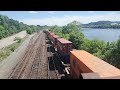 Norfolk Southern 5-way Train meet in Conway
