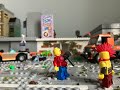 Lego man gets killed by Mjolnir