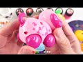 Satisfying Video l How to make Rainbow Lollipop Skull with Slime Eggs into Galaxy Cutting ASMR #01