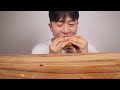 ASMR MUKBANG  HAMBURGER CORN DOGS EATING SHOW