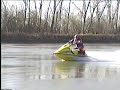 Barefoot off of a 1996 LTD Seadoo XP X-4 hull, 60 mph, Missouri River, Nebraska.