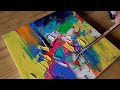 Easy Acrylic Painting Technique / Step By Step / Simple Abstract Painting