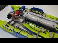 I built a LEGO Technic RC powerboat