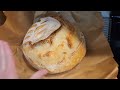 Easy Sourdough Bread recipe: anyone can make, no skills required, very little hands on time.