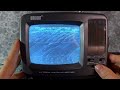 Unboxing Portable Black and White CRT TV, only 5 inch screen