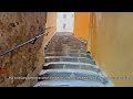 Walking Tour of Menton, Côte d’Azur | calm and peaceful walking tour with street sounds in 4k