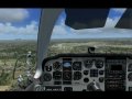 FSX - Beechcraft Bonanza landing at Hobby Rwy35