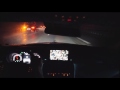 MB C300 Nachts Autobahn lange Fahrt / long drive on Autobahn by night - LED light