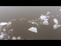 Montage of time lapse's of the frozen Hudson River