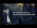 Even though I loved you, you know I had to leave - Nightcore + Lyrics