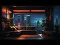 Cyberpunk Aesthetic: Neon City Balcony Relaxation to Calm Your Soul | Ambient Cyberpunk Music