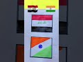 Iraq 🇮🇶 & India 🇮🇳 Drawing ll republic day || #youtubeshorts #art #viral