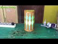Cara Pembuatan Lampu Dinding dari Bambu untuk Dekorasi Ruang Tamu ~ Kerajinan Bambu