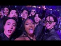 BTS and Megan Thee Stallion take pictures at the Grammys (commercial break)