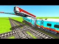 FAST SPEED TRAIN VS MOST DANGEROUS ROTATION LIKE A SPRING RAILROAD ▶️ Train Simulator | CrazyRails