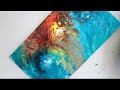 Texture Art Techniques /Landscape Abstract Acrylic Painting for beginners