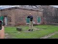 Cannon firing at Old Fort Jackson! Boom! Savannah, Georgia.