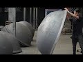 The process of mass-making giant iron pots
