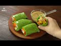 Vegetable Roll made with Flourless Tortilla :: Diet Vegetable Roll