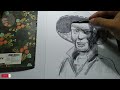 Gambar petani Indonesia dengan media brush marker | Draw humble Farmer with marker only