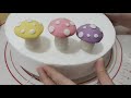 How To Make FONDANT MUSHROOM CAKE TOPPER | Fondant Mushroom Tutorial #tutorial #fondantdecorations