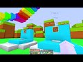 Surviving the RAINBOW STAIRS In Minecraft!