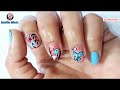 Cute Flower Nail Art Design Tutorial / How to do flowers on your nails #nailsbyamrita