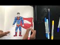 Superman drawing comic style